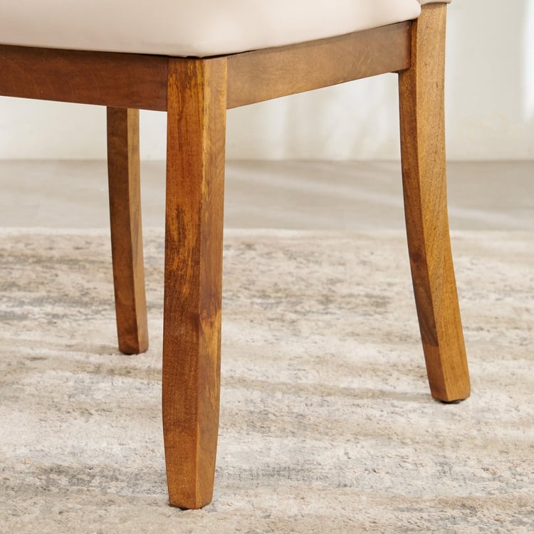 Giza NXT Set of 2 Faux Leather Dining Chairs - Beige