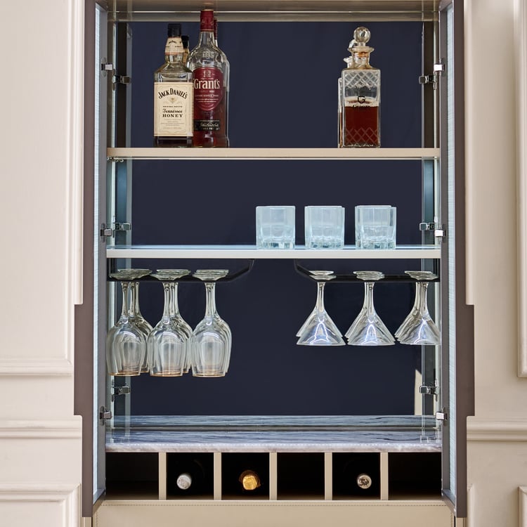 Clair De Lune Bar Curio - Beige