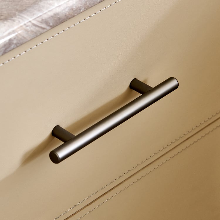Clair De Lune Bedside Table with Drawers - Beige