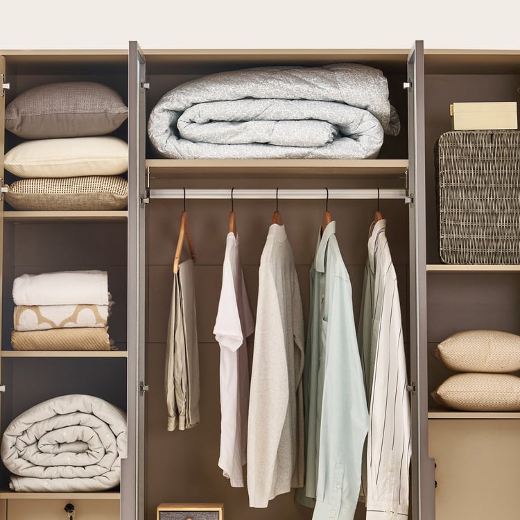Clair De Lune 4-Door Wardrobe - Beige
