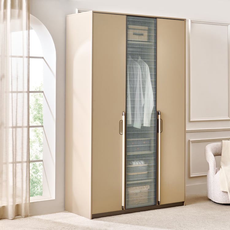 Clair De Lune 3-Door Wardrobe - Beige