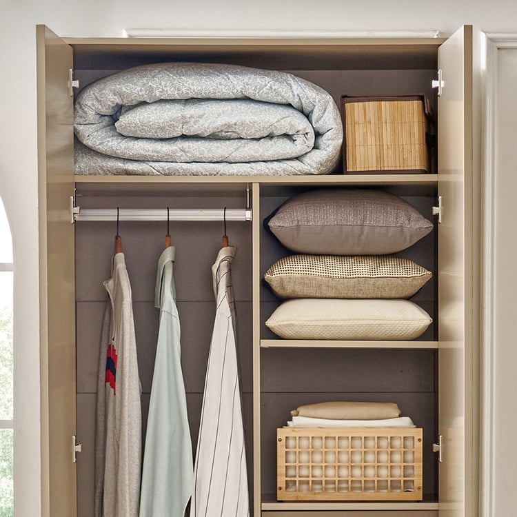 Clair De Lune 2-Door Wardrobe - Beige