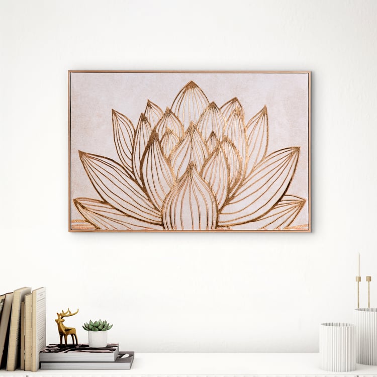 Artistry Quanto Canvas Lotus Picture Frame - 40x60cm