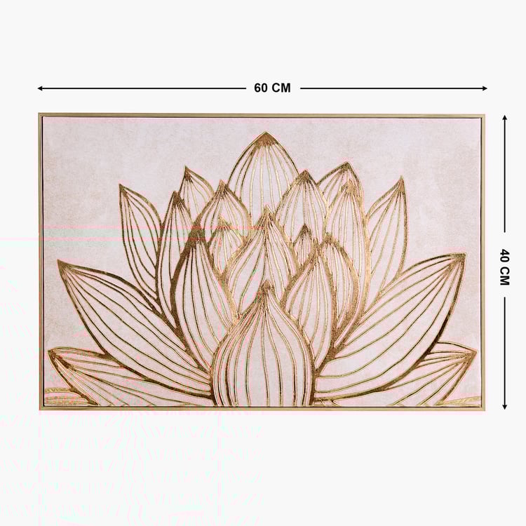 Artistry Quanto Canvas Lotus Picture Frame - 40x60cm