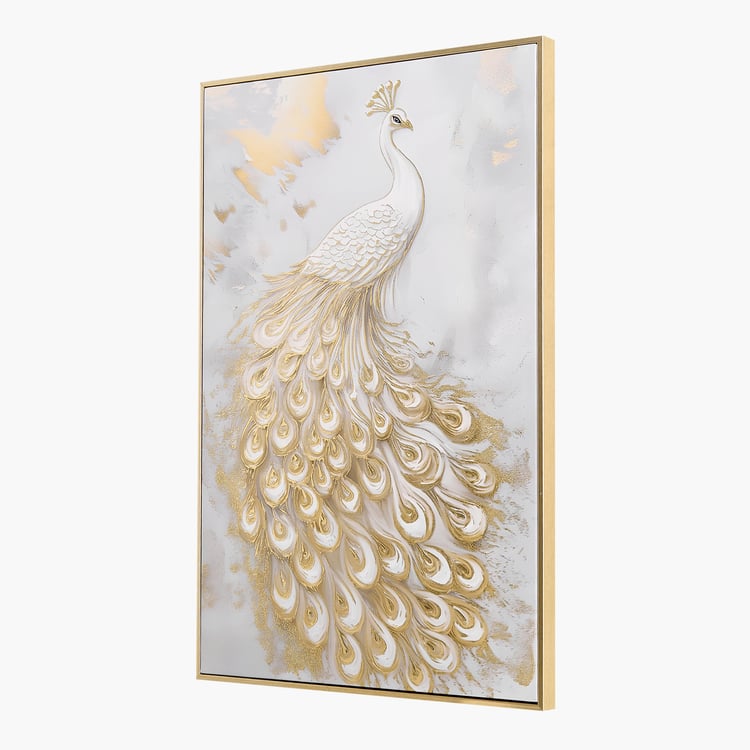Artistry Quanto Canvas Peacock Picture Frame - 40x60cm