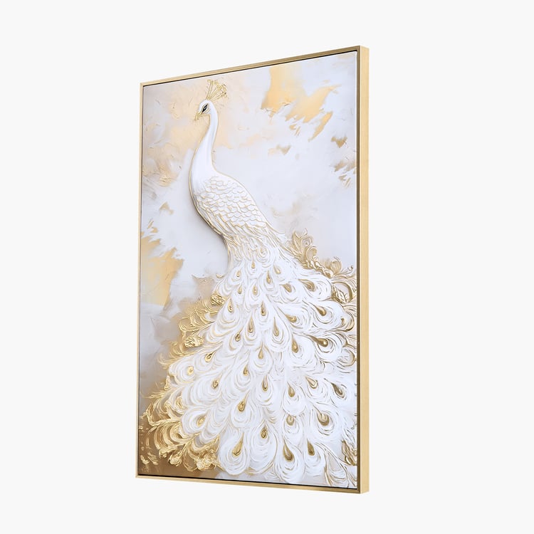 Artistry Quanto Canvas Peacock Picture Frame - 40x60cm