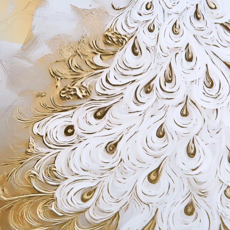 Artistry Quanto Canvas Peacock Picture Frame - 40x60cm