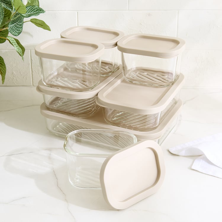 Vault Trove Set of 7 Borosilicate Glass Storage Containers