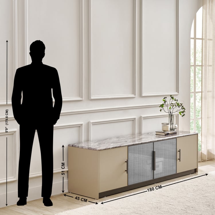 Clair De Lune TV Unit - Taupe