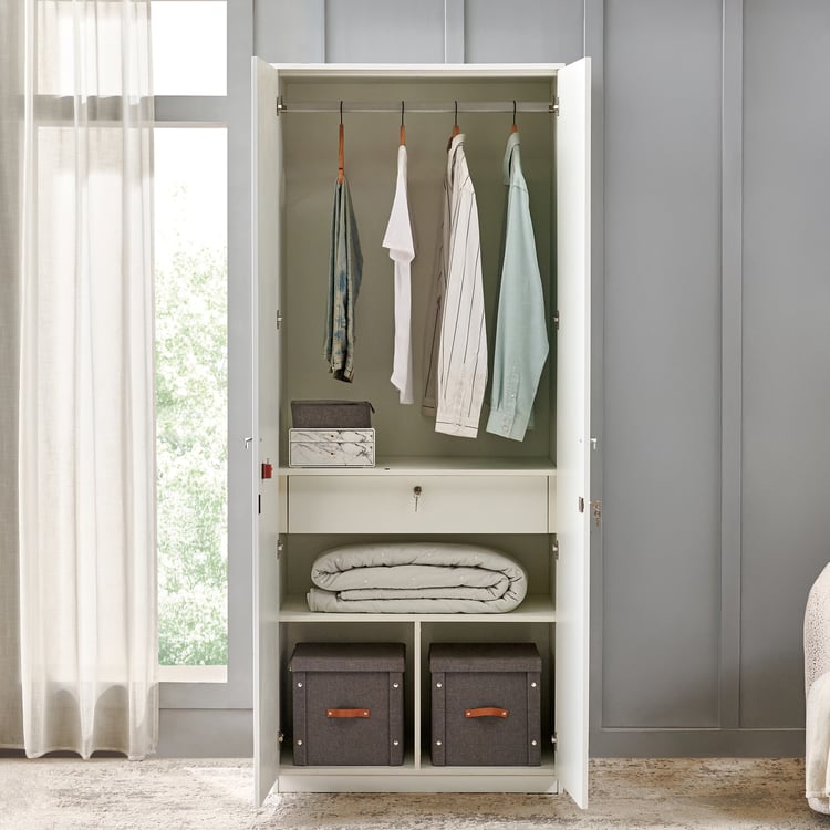 Astra 2-Door Wardrobe - White