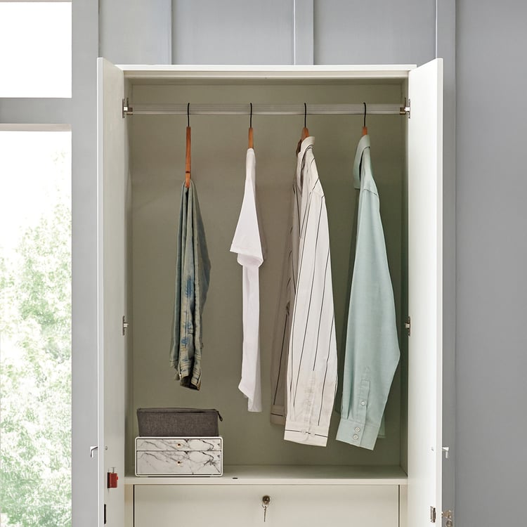 Astra 2-Door Wardrobe - White
