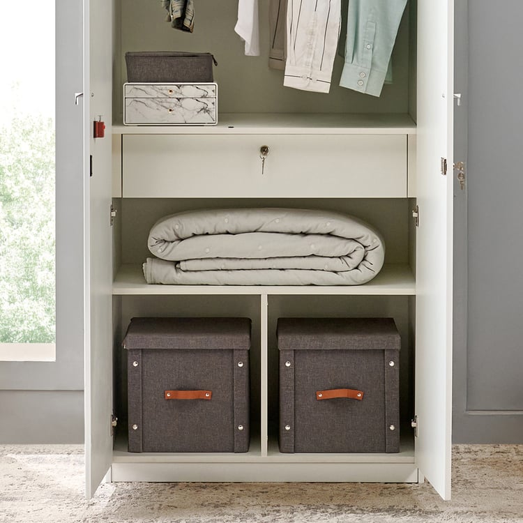 Astra 2-Door Wardrobe - White