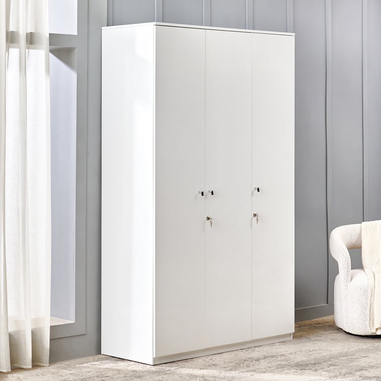Astra 3-Door Wardrobe - White