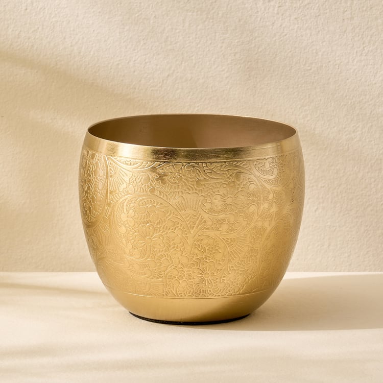 Austin Metal Etched Votive Candle Holder
