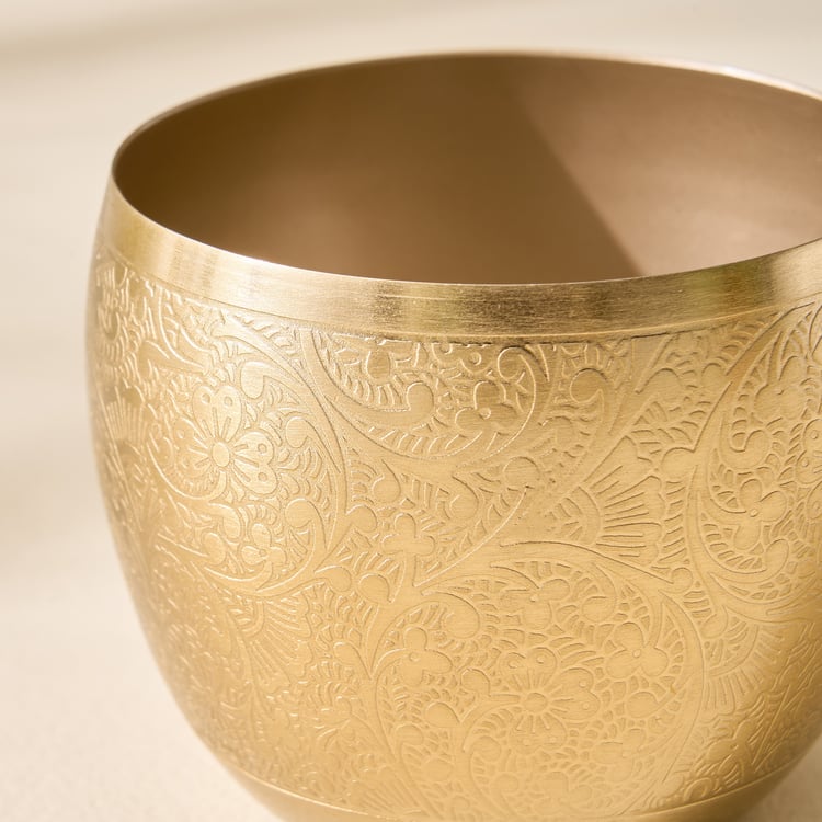 Austin Metal Etched Votive Candle Holder