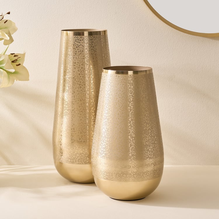 Austin Metal Etched Vase