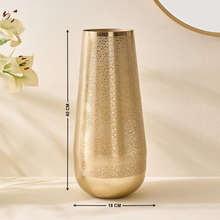 Austin Metal Etched Vase