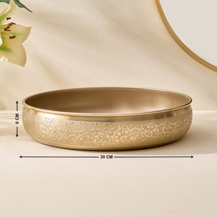 Austin Metal Etched Decorative Bowl - Large
