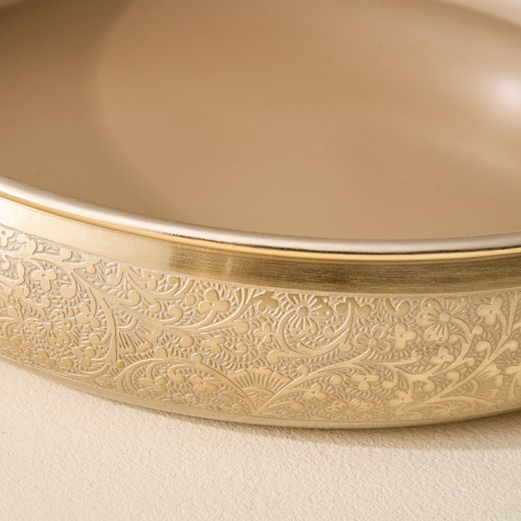 Austin Metal Etched Decorative Bowl - Large