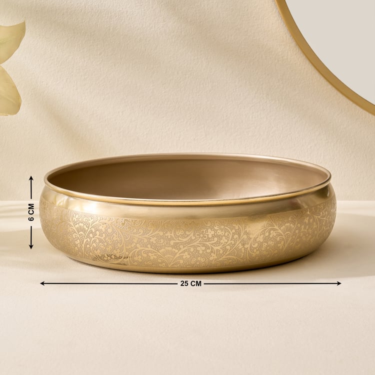 Austin Metal Etched Decorative Bowl - Medium