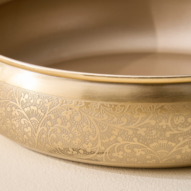 Austin Metal Etched Decorative Bowl - Medium