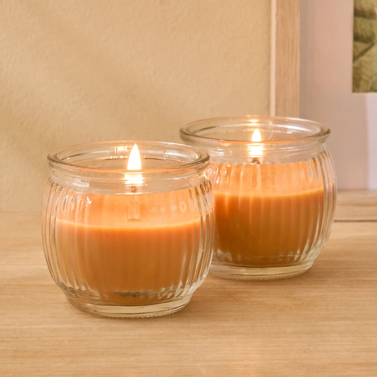 Fragrance Bulk Set of 2 Sandalwood Scented Jar Candles
