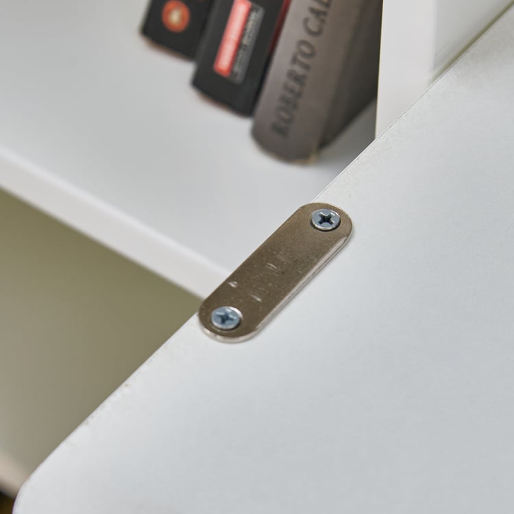 Astra Study Desk with Flap - White