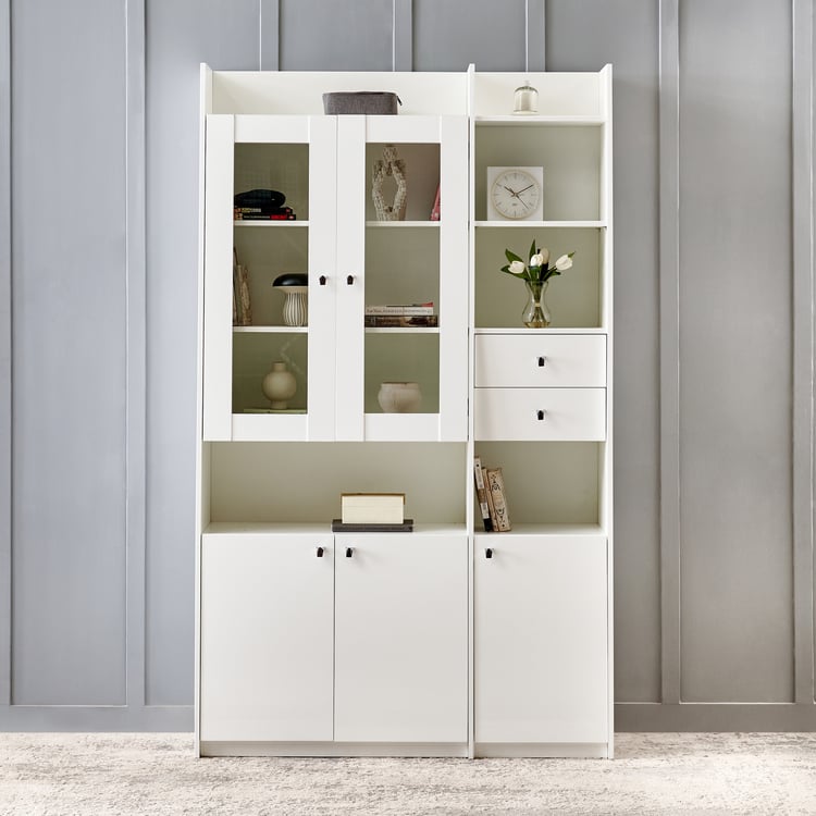 Astra 2-Door Book Cabinet - White