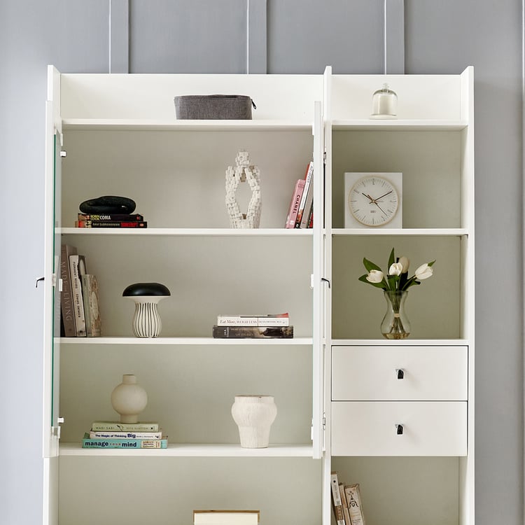 Astra 2-Door Book Cabinet - White