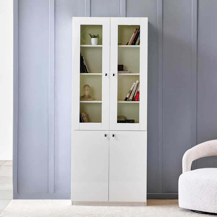Astra 2-Door Book Cabinet - White