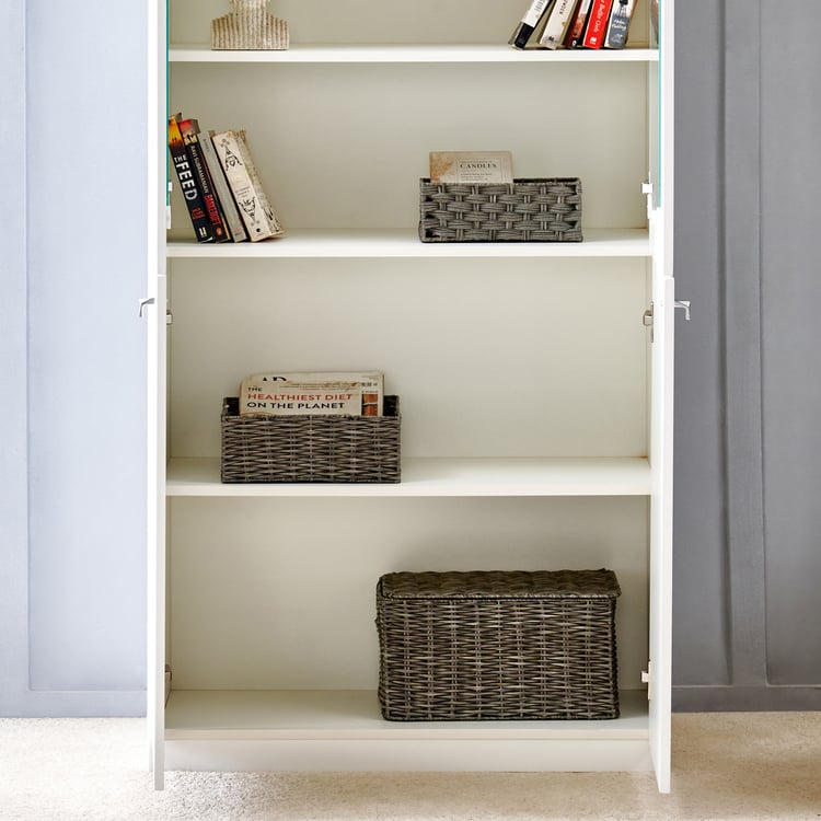 Astra 2-Door Book Cabinet - White