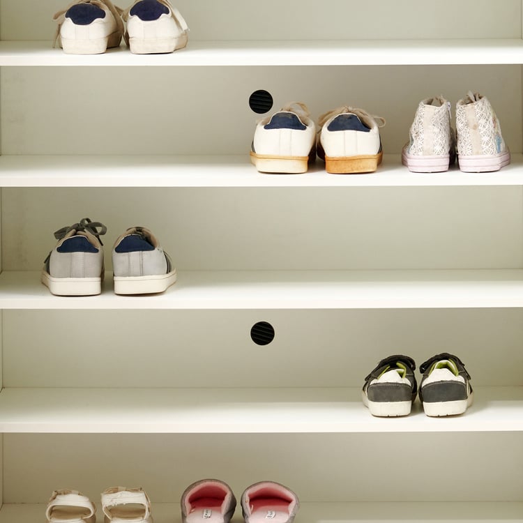 Astra 15 Pairs Shoe Cabinet with Cushion Seat - White