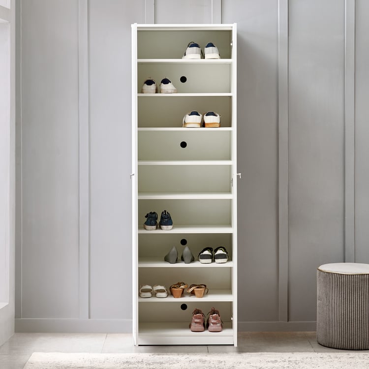 Astra 25 Pairs Shoe Cabinet - White