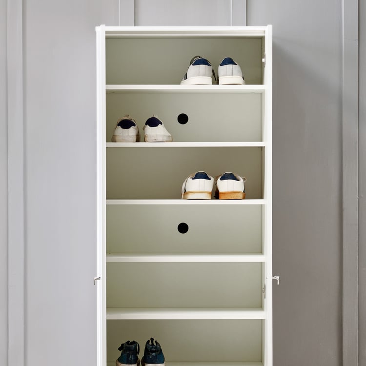 Astra 25 Pairs Shoe Cabinet - White