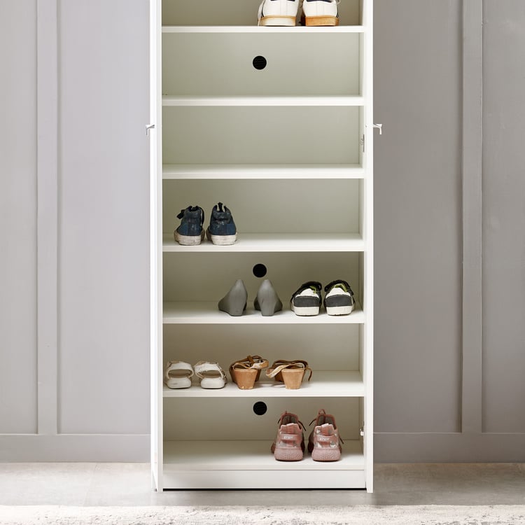 Astra 25 Pairs Shoe Cabinet - White