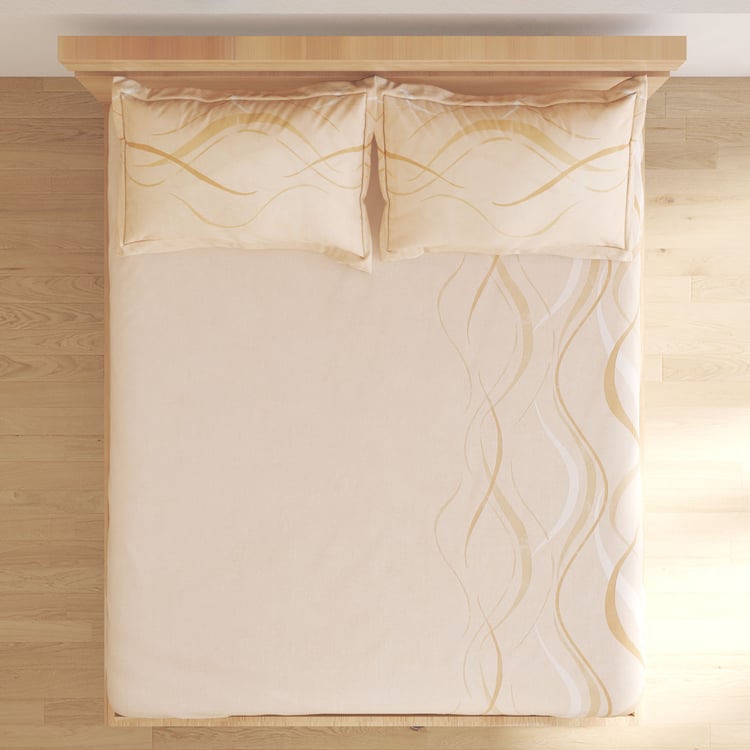 Alchemy Conte Cotton 180TC Printed 3Pcs Super King Bedsheet Set