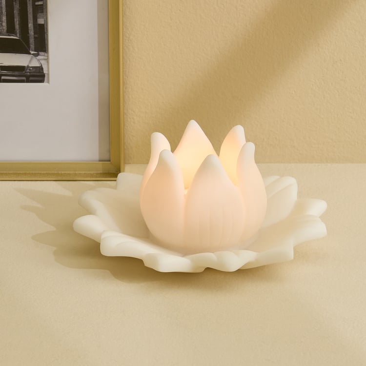 Soma Myst Trinket Polyresin T-Light Holder with Platter