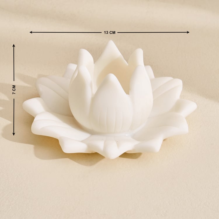 Soma Myst Trinket Polyresin T-Light Holder with Platter