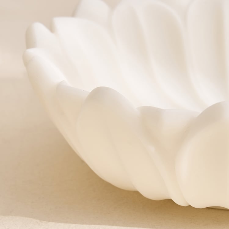 Soma Myst Polyresin Flower Decorative Bowl