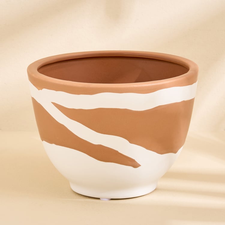 Monalisa Gifts Brush Strokes Ceramic Planter