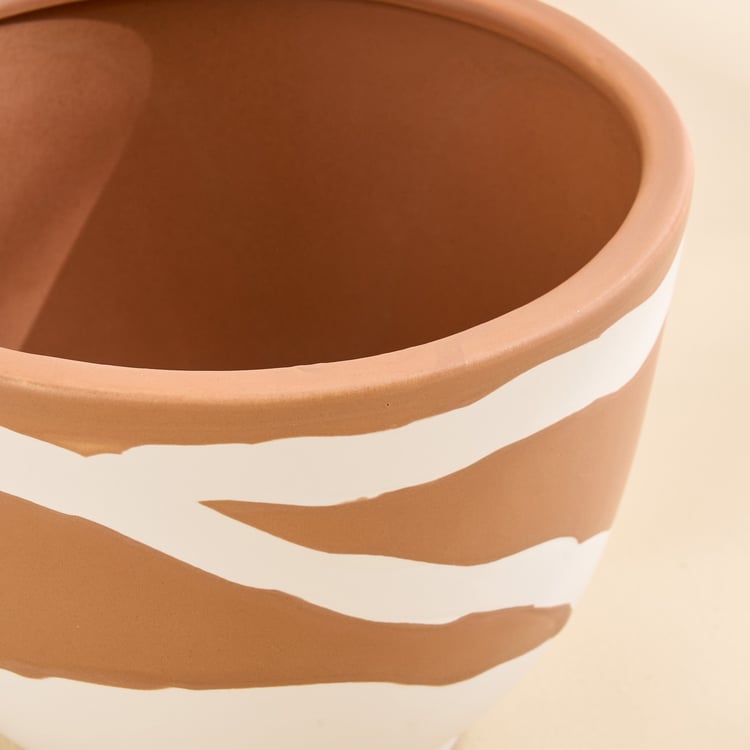 Monalisa Gifts Brush Strokes Ceramic Planter