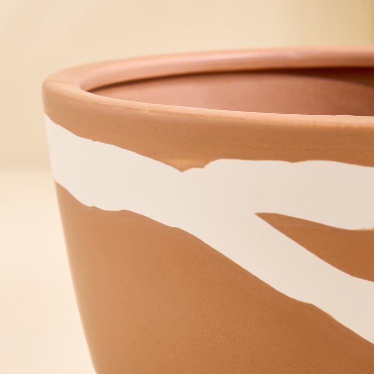 Monalisa Gifts Brush Strokes Ceramic Planter
