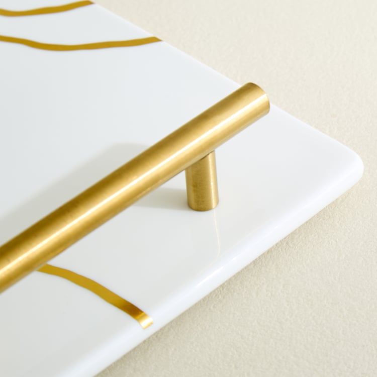 Oro Kinsuki Ceramic Printed Decorative Tray