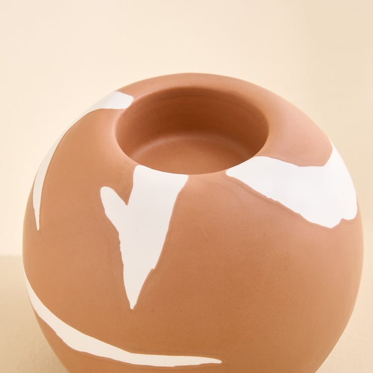 Monalisa Gifts Brush Strokes Ceramic T-Light Holder