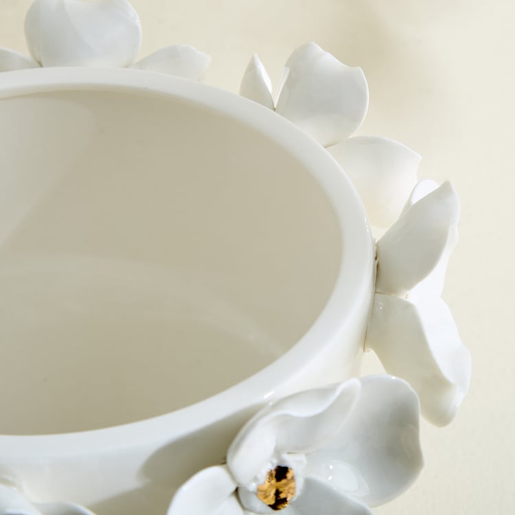 Alchemy Gifts Ceramic Floral Decorative Bowl