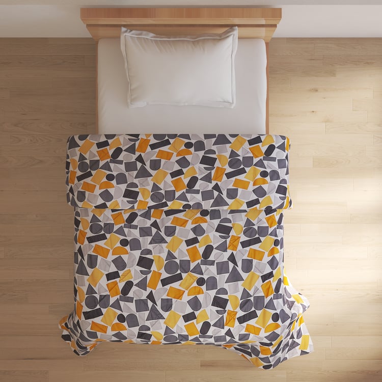 Snug Bucolic 3Pcs Geometric Print Single Comforter Set