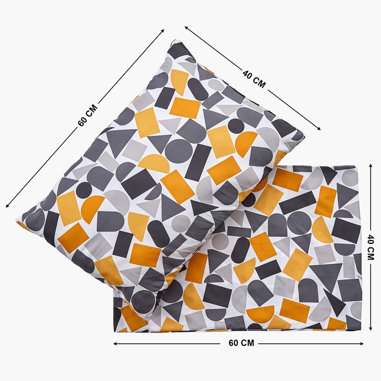 Snug Bucolic 3Pcs Geometric Print Single Comforter Set