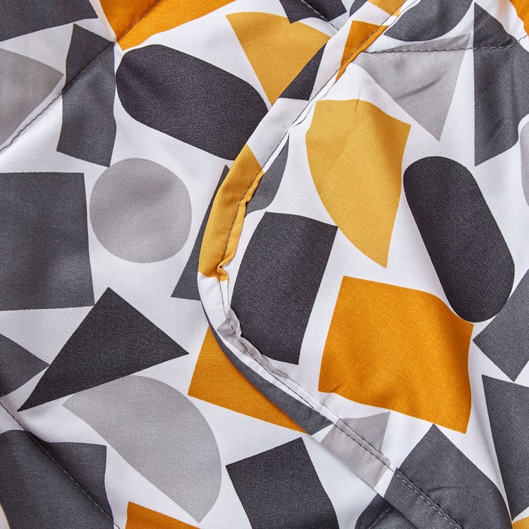 Snug Bucolic 3Pcs Geometric Print Single Comforter Set