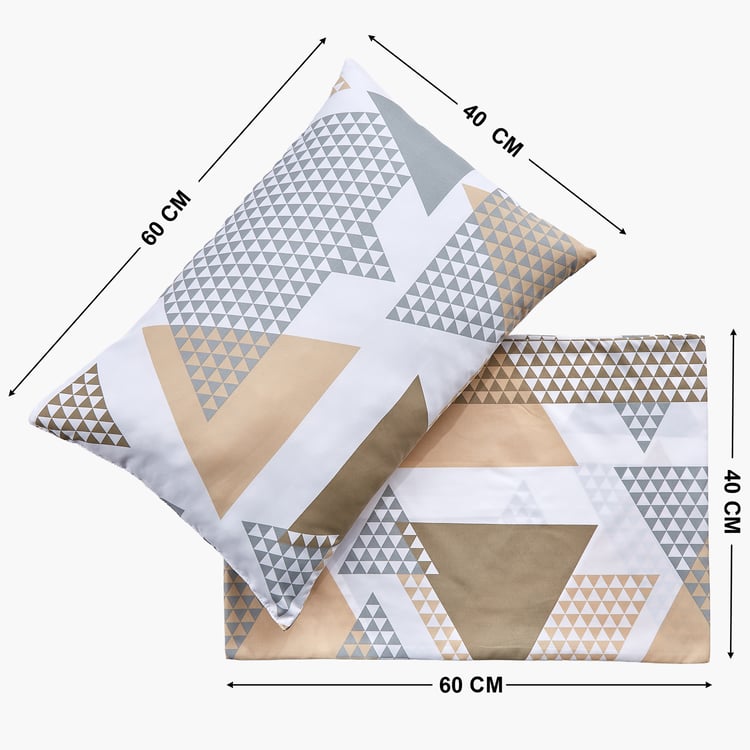 Snug Rolling Hills 3Pcs Geometric Print Single Comforter Set