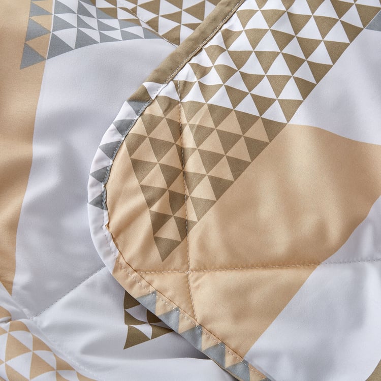 Snug Rolling Hills 3Pcs Geometric Print Single Comforter Set